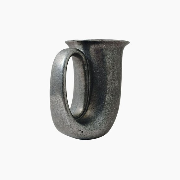 Vintage Wilton Armetale USA Pewter Horn Cup, Beer Mug, 70s Tavern Stein Tankard - Picture 4 of 7